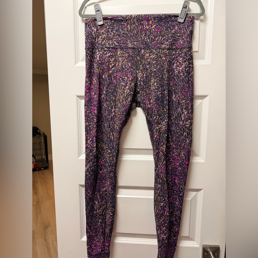 Lululemon wundertrain Colorful Patterned Leggings
